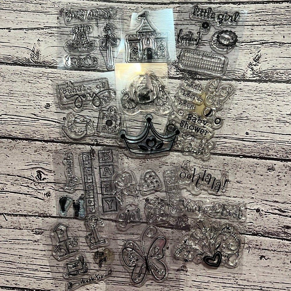Clear 45 Decorative Piece Stamp Set